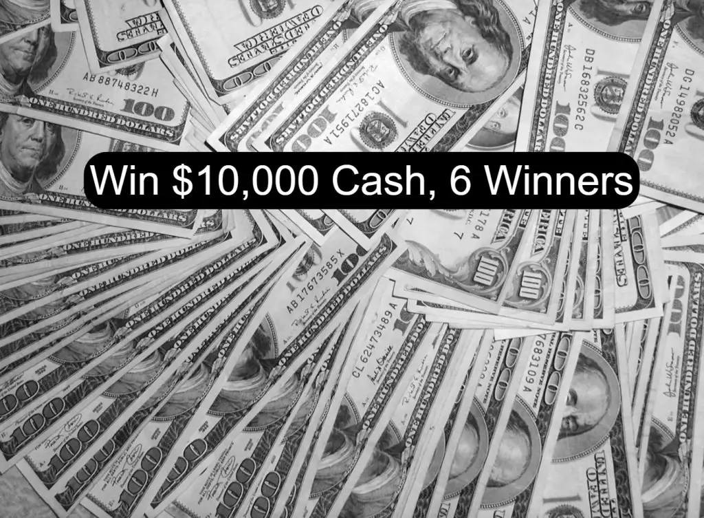 Rewards Drop $10,000 Sweepstakes – Enter To Win A $10,000 Cash Prize (6 Winners)