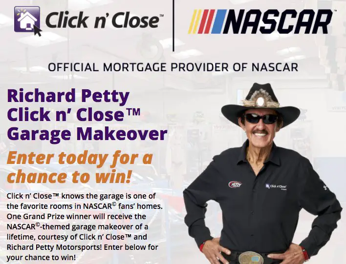 Richard Petty Motorsports and Click N Close Garage Makeover