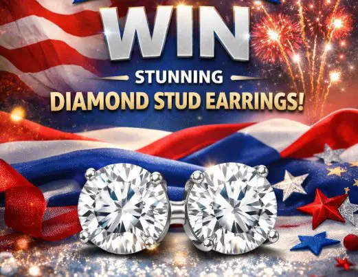 Riddle’s Jewelry 250 Americana Collection Giveaway - Win Diamond Stud Earrings Worth Over $2,500