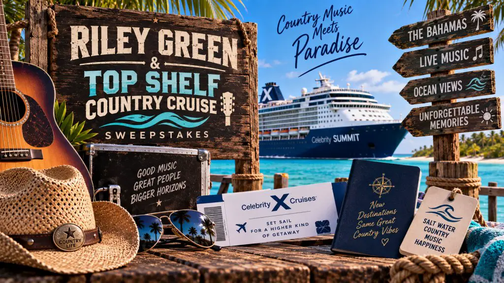 Riley Green & Top Shelf Country Cruise Sweepstakes – Win A Trip To The Bahamas