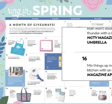 Ring in Spring 5 Sweepstakes