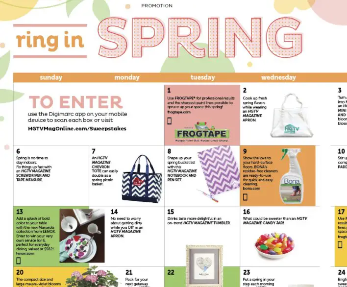 Ring in Spring Sweepstakes