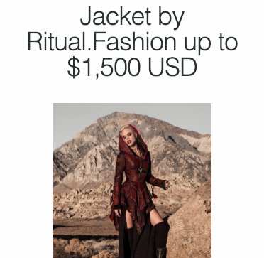 Ritual.Fashion Mailing List Giveaway