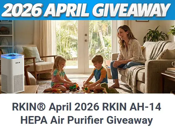RKIN April 2026 RKIN AH-14 HEPA Air Purifier Giveaway