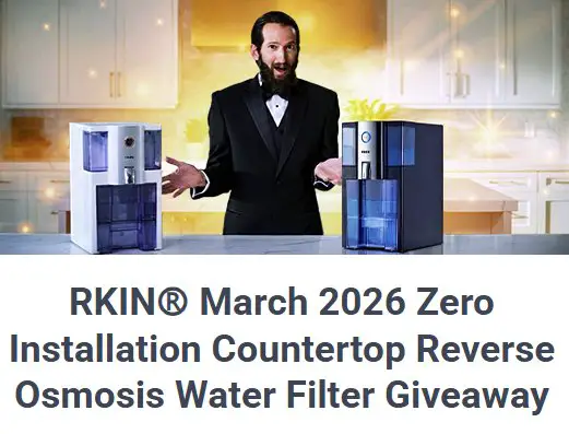 RKIN March 2026 Zero Installation Countertop Reverse Osmosis Water Filter Giveaway