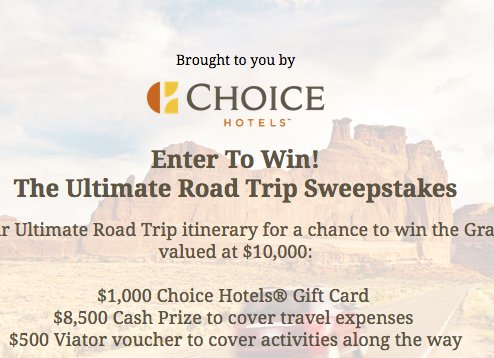 Road Trips Sweepstakes
