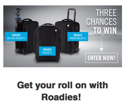 Roadie Case Giveaway