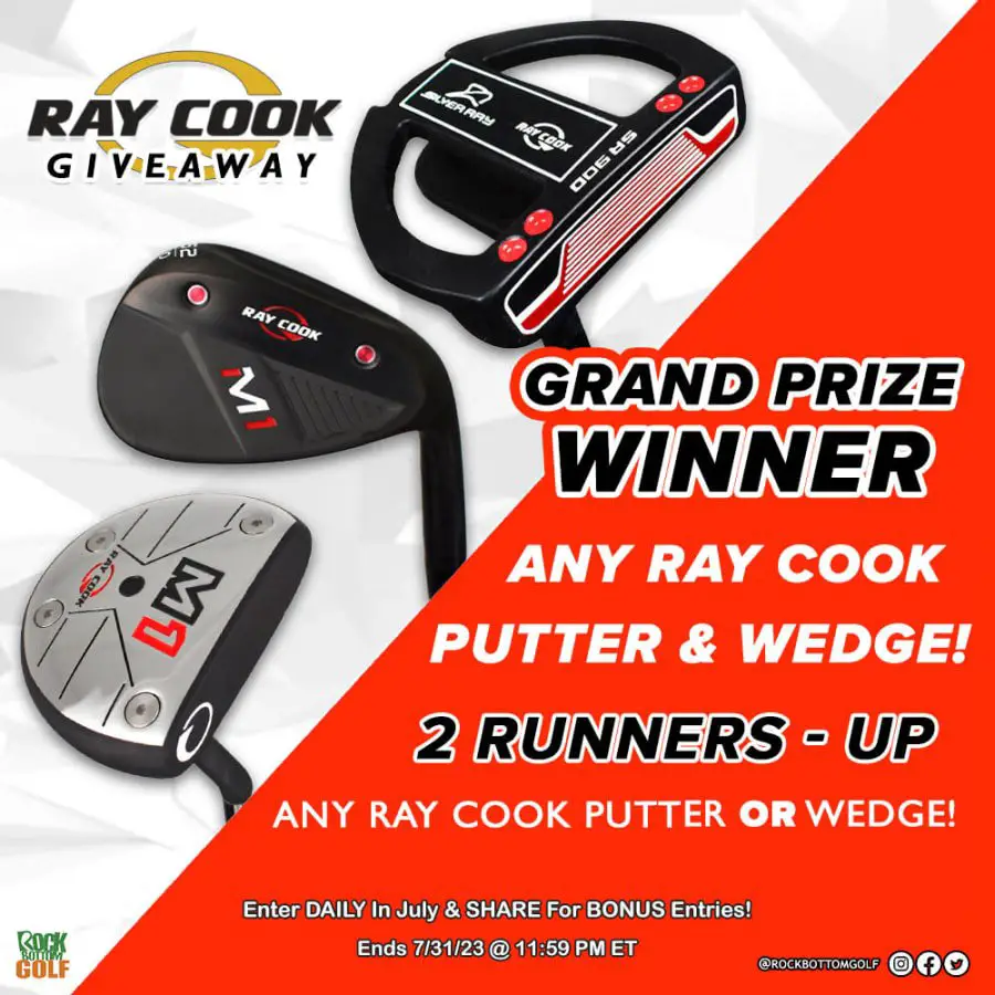 Rock Bottom Golf Ray Cook Sweepstakes - Win A Ray Cook Putter And Wedge (3 Winners)