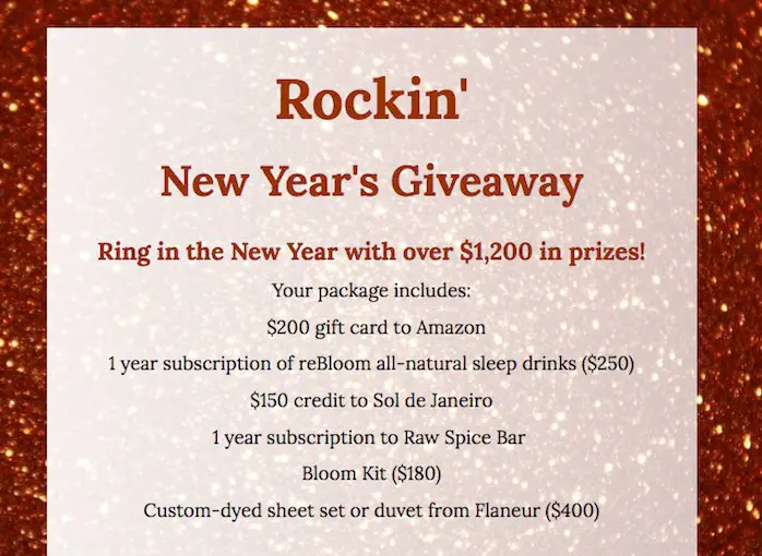 Rockin' New Year's Giveaway