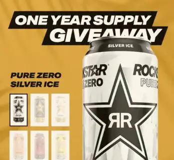 Rockstar Energy Win a 1-Year Supply Giveaway - Win Free Energy Drinks For A Year