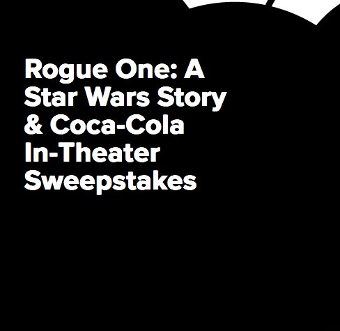 Rogue One A Star Wars Story Sweepstakes