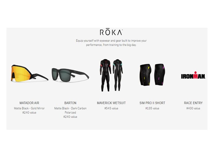 Roka Ultimate Triathlon Package Giveaway - Win IRONMAN Event Entry & Gear