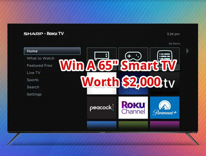 Roku TV Sweepstakes - Win A 65″ OLED Sharp Roku TV Worth $2,000