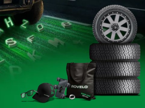 Rovelo Unlock Your Smart Summer Drive Contest - Tires, $200 Gas Gift Card, Smart Ring & Merch Up For Grabs