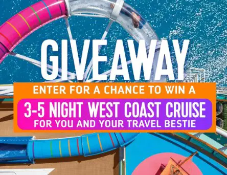 Royal Caribbean “West Coast Cruise” Instagram Giveaway - Win a Free Cruise for 2