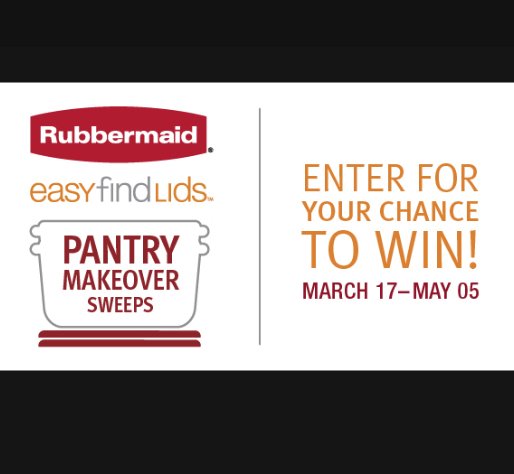 Rubbermaid Pantry Makeover Sweepstakes