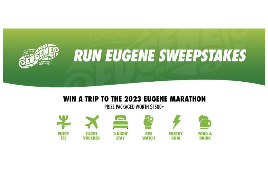 Run Eugene Sweepstakes - Win A Trip + Free Entry To The  Eugene Marathon