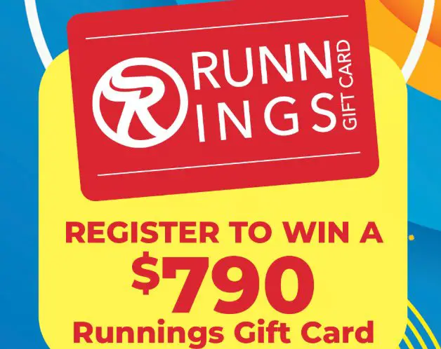 Runnings 79th Anniversary Gift Card Giveaway - Win a $790 Runnings Gift Card