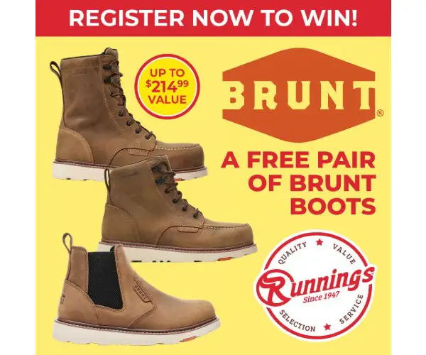 Runnings Brunt Boots Giveaway - Win A Pair Of Brunt Boots