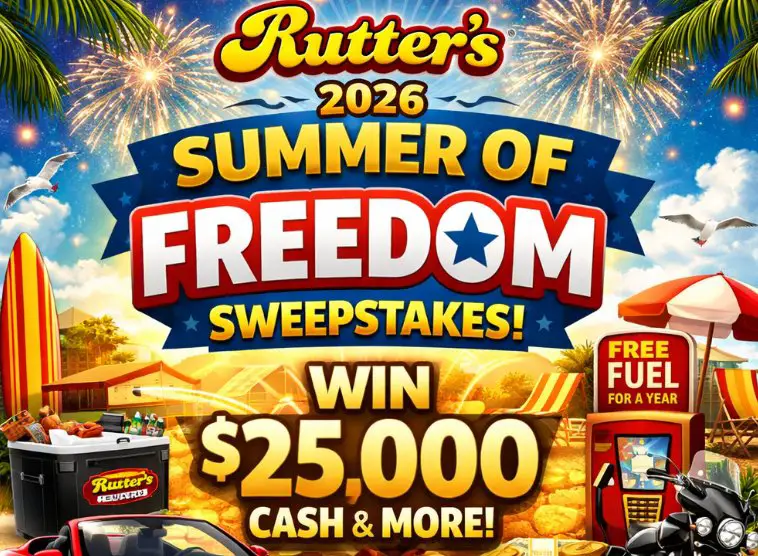 Rutter’s 2026 Summer of Freedom Sweepstakes - Win $25,000 & More