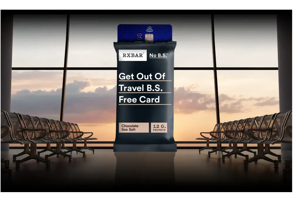 RXBAR Get Out Of Travel B.S. Free Card Promotion - Win A $500 Gift Card & RXBAR (50 Winners)