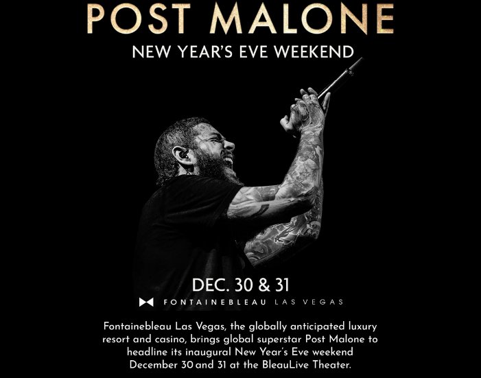 Ryan Seacrest’s New Year’s Eve Getaway Sweepstakes - Win A Getaway For Two To Post Malone's New Year's Eve Concert