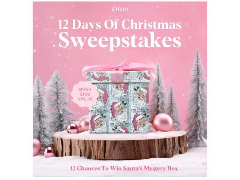 S'moo 12 Days Of Christmas Sweepstakes - Win "Santa's Mystery Box" (12 Winners)