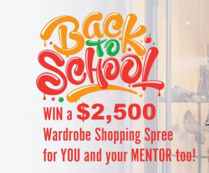 Salem Media's Back To School $2,500 Wardrobe Shopping Spree Sweepstakes