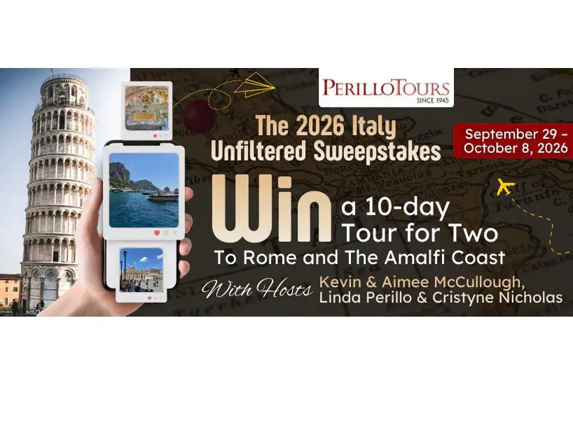 Salem Media The Italy Unfiltered Dream Vacation Sweepstakes - Win A Vacation For Two To Rome, Italy