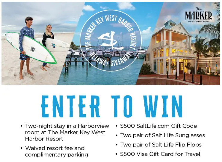 Salt Life & Marker Key West Harbor Resort Promotion - Win A Getaway To The Marker Key West Harbor Resort & More