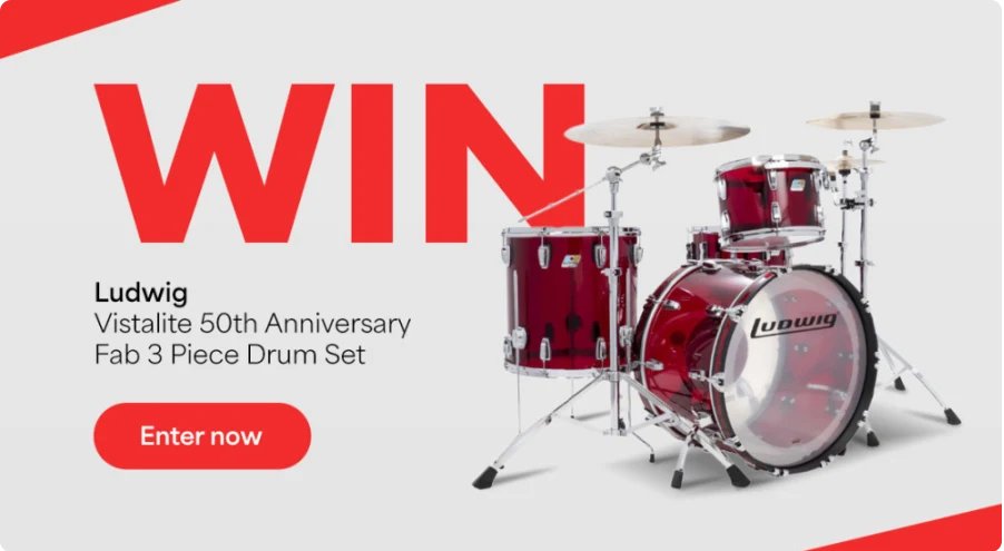 Sam Ash Music Ludwig 50th Anniversary Vistalite Drum Kit Giveaway