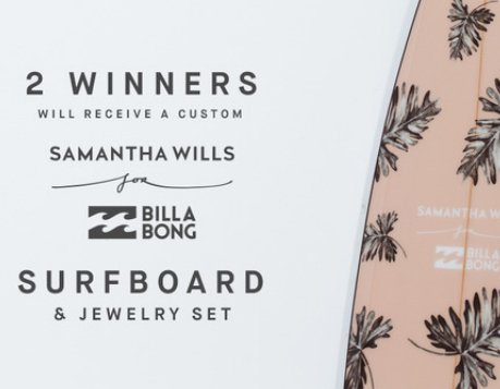 Samantha Wills Surfboard And Jewelry