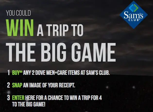 Sam’s Club Big Game Super Bowl Sweepstakes