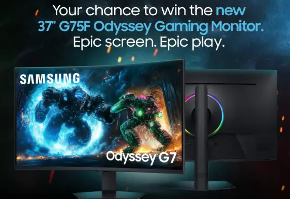 Samsung Odyssey Gaming Monitor Giveaway - Win a 37″ Samsung Odyssey Gaming Monitor