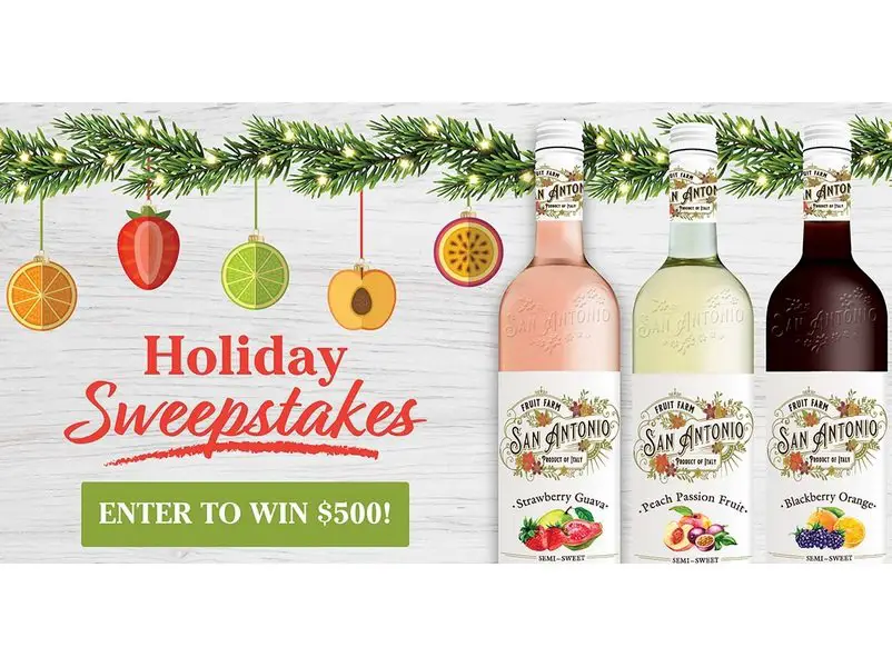 San Antonio Fruit Farms Holiday Sweepstakes - Win a $500 Prepaid Gift Card