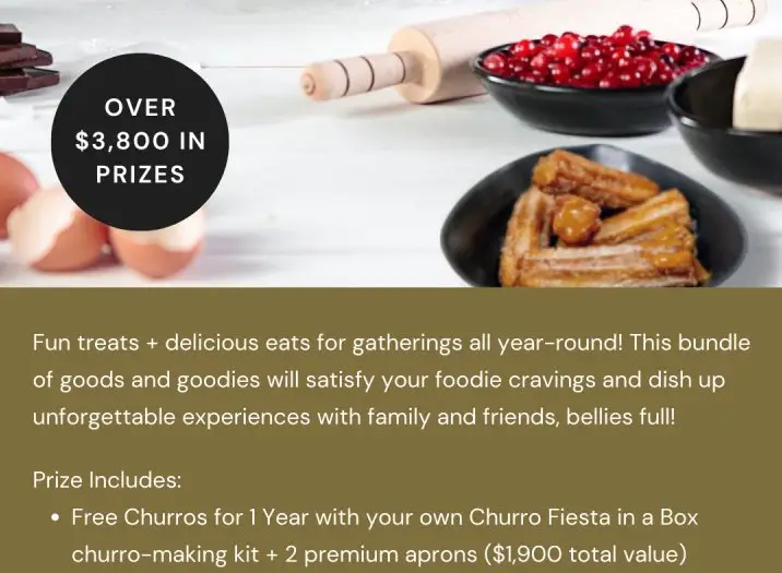 San Diablo Churros  A Year of Foodie Fun Giveaway - Win Free Churros For A Year & More