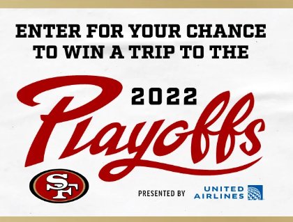 San Francisco 49ers Football Trip Giveaway – Win A Trip For 2 To The 2022 Playoffs