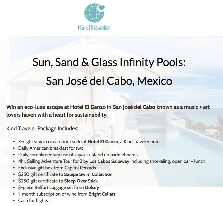 San Jose Del Cabo Sweepstakes
