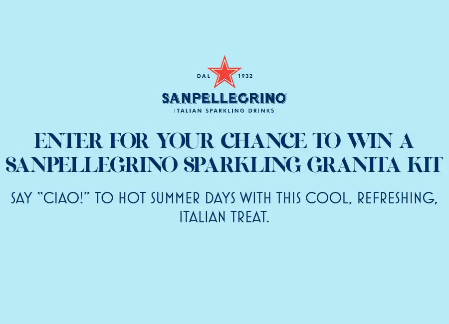 Sanpellegrino Sparkling Granita Sweepstakes - Win Three Flavors Of Sanpellegrino Italian Sparkling Drinks & More