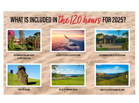 Santa Rita 120 Hours Sweepstakes - Win a Trip for 2 to Easter Island, Chile