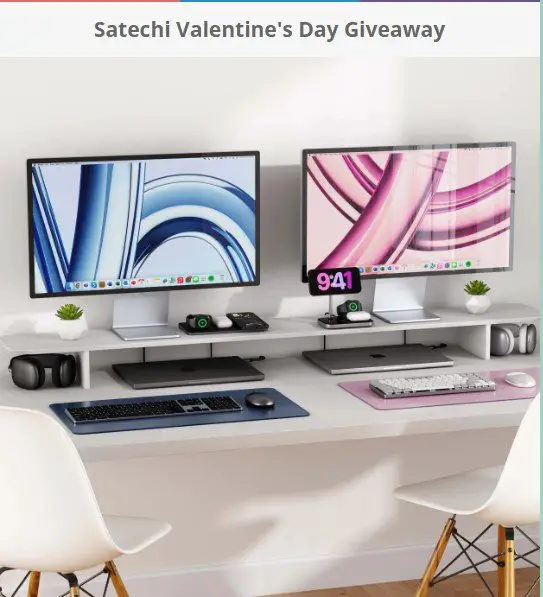 Satechi Valentine’s Day Sweepstakes – Win The Ultimate Prize Pack Of Satechi Desk Essentials