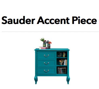 Sauder Accent Piece Sweepstakes