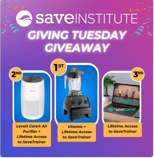 Save Institute Giving Tuesday Giveaway - Win A Vitamix Blender, Air Purifier & More (3 Winners)