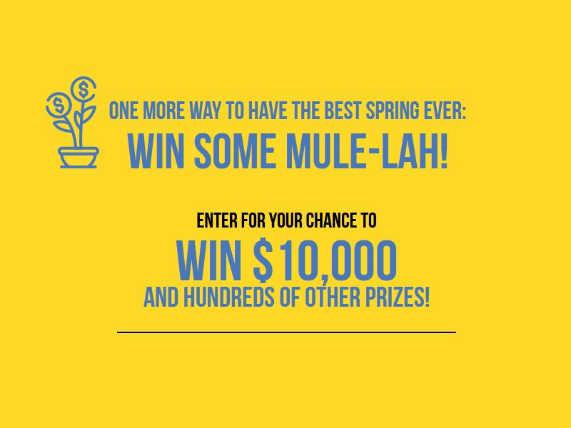 Sazerac Spring MuleLah Sweepstakes - Win A $10,000 Gift Card