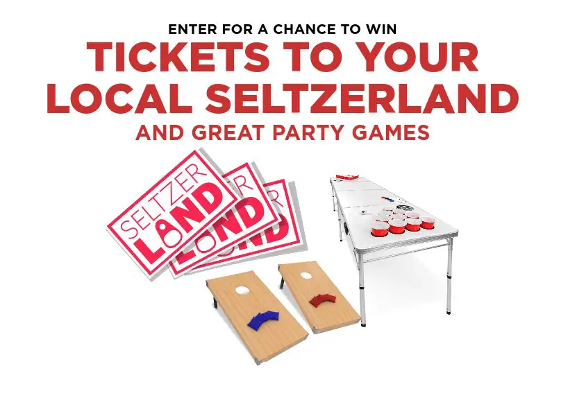 Sazerac Top Off Your Seltzer Sweepstakes - Win A Cornhole Game Set Or Tickets To A Seltzerland Festival Event