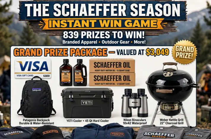Schaeffer “Season” Instant Win Game
