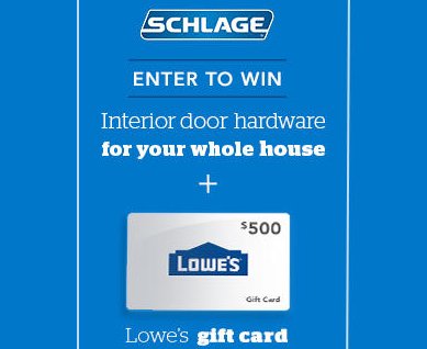Schlage Simplifies DIY Sweepstakes