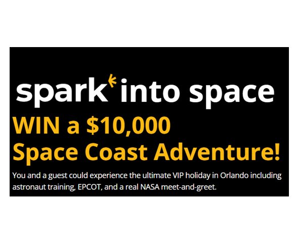 Sciencealert Spark Into Space Sweepstakes - Win a $10,000 Space Coast Adventure