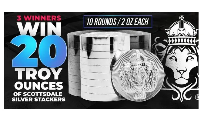 Scottsdale Mint Silver Stacker Giveaway - Win Ten 2oz Silver Coins