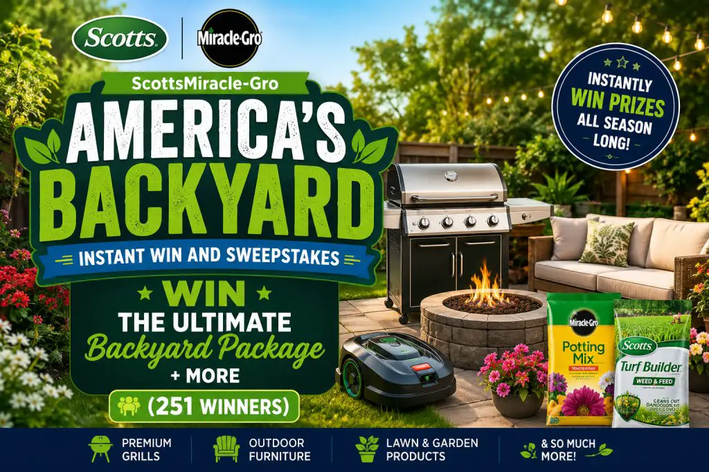 ScottsMiracle-Gro America’s Backyard Instant Win And Sweepstakes – Win The Ultimate Backyard Package + More (251 Winners)